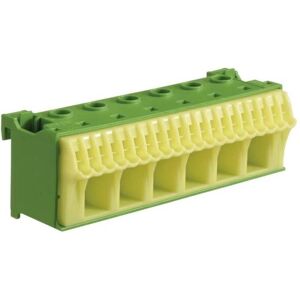 Hager KN26E Terminal Block - 26 Positions, Green, 230V, 63A Hager KN26E Terminal Block - 26 Positions, Green, 230V, 63A