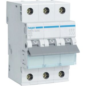 Hager MBN325E - 3P 25A B Überstromschutz - Elektrische Schrankzubehör Hager MBN325E - 3P 25A B Überstromschutz - Elektrische Schrankzubehör