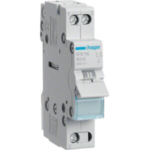 Hager SFB116 1P Circuit Breaker - Gray Hager SFB116 1P Circuit Breaker - Gray