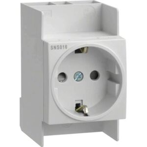 Hager SNS016 Vägguttag - 16A 250V IP20 Schuko Inbyggd Hager SNS016 Vägguttag - 16A 250V IP20 Schuko Inbyggd