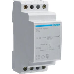 Hager ST303 - Transformator - 8/12V - Accessoire Hager ST303 - Transformator - 8/12V - Accessoire