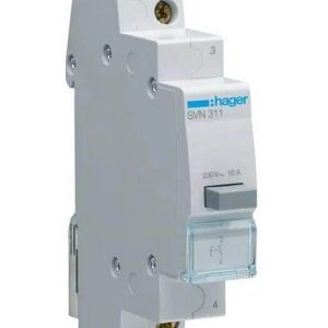 Hager SVN311 - 1 NO Push Button - IP20 Switch Hager SVN311 - 1 NO Push Button - IP20 Switch
