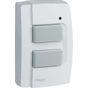 Hager TRE302 Funk KNX Tastsensor - 2 Tasten IP55 Hager TRE302 Funk KNX Tastsensor - 2 Tasten IP55