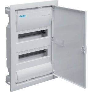 Boîtier électrique Hager VU24NE - Compact, IP30 - Blanc - Publicité Boîtier électrique Hager VU24NE - Compact, IP30 - Blanc - Publicité