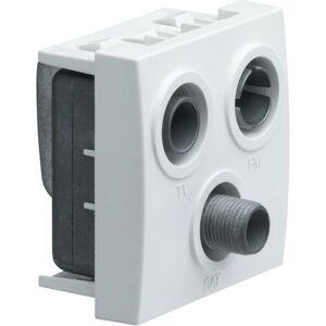 Hager WS256 Socket-Outlet - TV/FM/SAT - White Hager WS256 Socket-Outlet - TV/FM/SAT - White