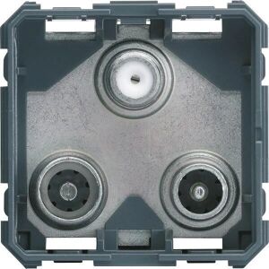 Tehalit WXF256 - Prise SAT - TV, FM, 45x45 mm - Publicité Tehalit WXF256 - Prise SAT - TV, FM, 45x45 mm - Publicité