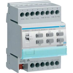 Hager TYM646T Smart-Home-Aktor - DIN-Schienenmontage - Grau Hager TYM646T Smart-Home-Aktor - DIN-Schienenmontage - Grau