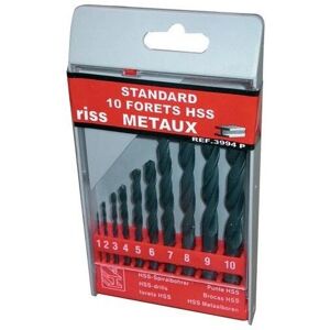 Set di punte da trapano laminato HSS RISS - Metallo 1-10mm Set di punte da trapano laminato HSS RISS - Metallo 1-10mm