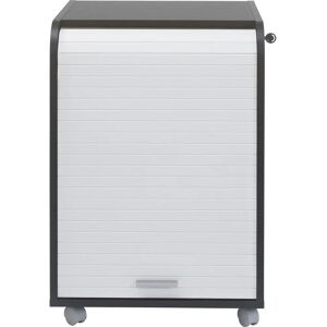 Gaetan Black and White Curtain Cabinet - Office Storage Gaetan Black and White Curtain Cabinet - Office Storage