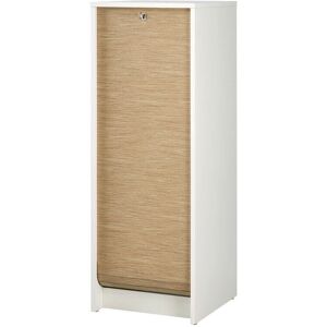 Simmob White and Oak Curtain File Cabinet 104cm Simmob White and Oak Curtain File Cabinet 104cm