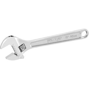 Stanley Adjustable Wrench - 250mm, 15° Jaw, Metric & Imperial Scales Stanley Adjustable Wrench - 250mm, 15° Jaw, Metric & Imperial Scales