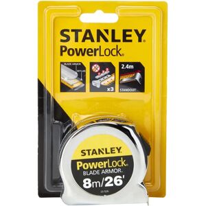 Stanley PowerLock 8m/26ft Tape Measure - Heavy Duty Durable Tool Stanley PowerLock 8m/26ft Tape Measure - Heavy Duty Durable Tool