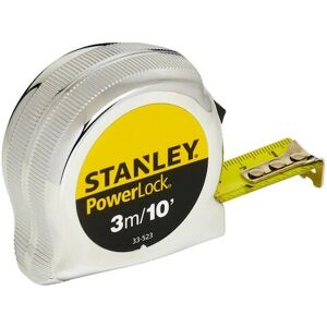 Stanley PowerLock metalen meetlint - 10m, Zilver Stanley PowerLock metalen meetlint - 10m, Zilver