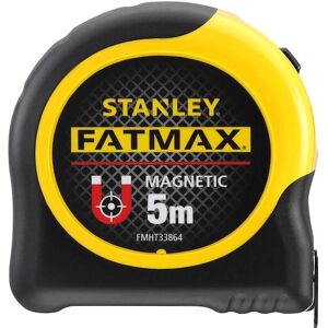 Stanley FatMax Magneethoudbare Meetlint - 5m, Zwart, Geel Stanley FatMax Magneethoudbare Meetlint - 5m, Zwart, Geel