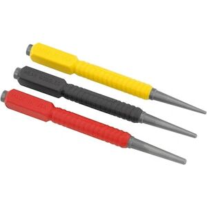 Stanley Tools DynaGrip Nail Punch Set - 3 Piece - Nail Punch Set Stanley Tools DynaGrip Nail Punch Set - 3 Piece - Nail Punch Set