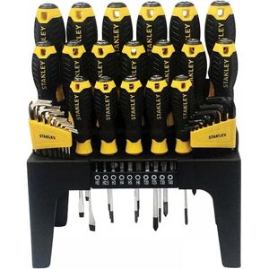 Stanley Screwdriver Set - 44 Piece, Variety of Screwdrivers in Rack Stanley Screwdriver Set - 44 Piece, Variety of Screwdrivers in Rack