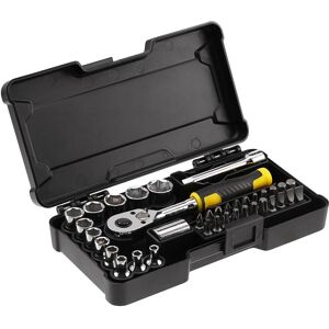Set de Clés à Cliquet Stanley - 6-14mm, Noir & Jaune - Coffret d'Outils - Publicité Set de Clés à Cliquet Stanley - 6-14mm, Noir & Jaune - Coffret d'Outils - Publicité