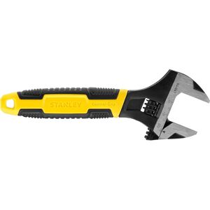 Stanley MaxSteel Adjustable Wrench - 150mm, Bi-Material, 15° Jaws - Adjustable Wrench Stanley MaxSteel Adjustable Wrench - 150mm, Bi-Material, 15° Jaws - Adjustable Wrench