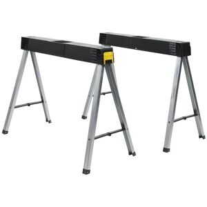 Cavalletti pieghevoli in metallo Stanley STA197475 - Confezione da 2 Cavalletti pieghevoli in metallo Stanley STA197475 - Confezione da 2