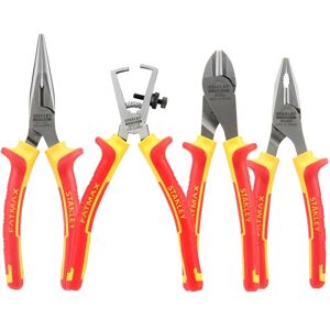 Set di Pinze Stanley FatMax VDE - 4 Pezzi, Standard Europei Set di Pinze Stanley FatMax VDE - 4 Pezzi, Standard Europei