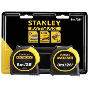 Stanley Tools FMHT81558-5 FatMax Classic Tape Twin Pack 8m/26ft - Measuring Tape Stanley Tools FMHT81558-5 FatMax Classic Tape Twin Pack 8m/26ft - Measuring Tape