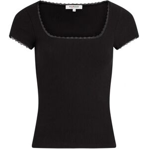 Morgan DLUBI Baumwoll-Elastan Kurzarm T-Shirt - T-Shirt Morgan DLUBI Baumwoll-Elastan Kurzarm T-Shirt - T-Shirt