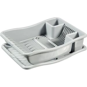 Curver 228565 Dish Drainer - Fits 12 Plates, Plastic, Gray Curver 228565 Dish Drainer - Fits 12 Plates, Plastic, Gray