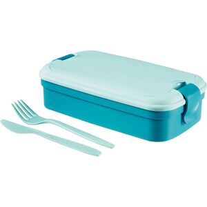 Marmita Curver com Talheres e Compartimentos Removíveis - Azul Marmita Curver com Talheres e Compartimentos Removíveis - Azul