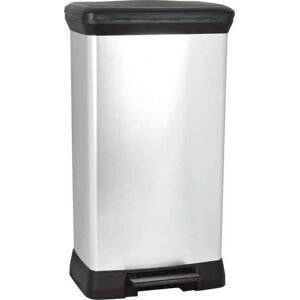 Curver Deco Bin 50L - Silver Curver Deco Bin 50L - Silver
