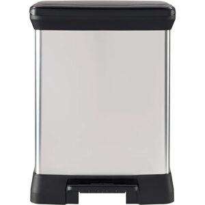 Poubelle Curver - Pedale, Gris Métallique, 30L Poubelle Curver - Pedale, Gris Métallique, 30L