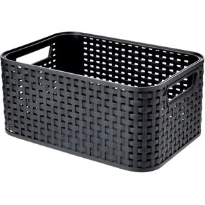 Curver Style S Storage Basket - Grey Rattan Curver Style S Storage Basket - Grey Rattan