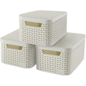 Curver Storage Box Set S - White - Organiser Curver Storage Box Set S - White - Organiser