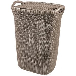 Panier à linge Curver Knit 57L - Plastique Marron - Publicité Panier à linge Curver Knit 57L - Plastique Marron - Publicité