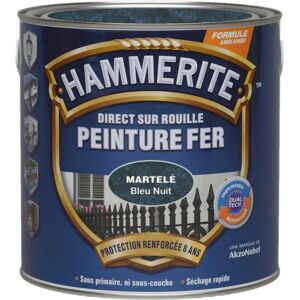Peinture métal Hammerite - 2,5L Bleu Nuit - Finition Anti-Rouille - Publicité Peinture métal Hammerite - 2,5L Bleu Nuit - Finition Anti-Rouille - Publicité