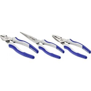 Set di 3 Pinze Expert by Facom - Tagliente diagonale, combinata, a punta rotonda - 160/180/200mm Set di 3 Pinze Expert by Facom - Tagliente diagonale, combinata, a punta rotonda - 160/180/200mm