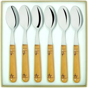 NONTRON Ensemble de 6 cuillères à café - Acier inoxydable, 14cm - Publicité NONTRON Ensemble de 6 cuillères à café - Acier inoxydable, 14cm - Publicité