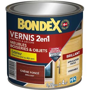 BONDEX Vernis Chêne Foncé - Usage intérieur et extérieur - Finition brillante - Publicité BONDEX Vernis Chêne Foncé - Usage intérieur et extérieur - Finition brillante - Publicité