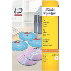 Avery L7676-25 White Self-adhesive Printer Labels - Printer Labels Avery L7676-25 White Self-adhesive Printer Labels - Printer Labels