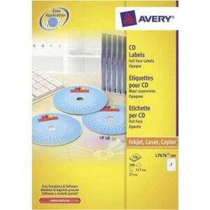Avery L7676-100 Printer Labels - White Self-adhesive Labels Avery L7676-100 Printer Labels - White Self-adhesive Labels