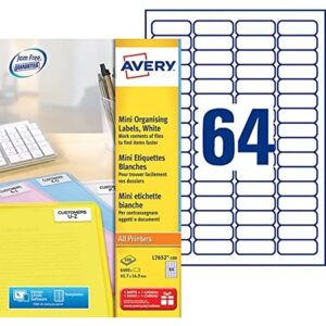 Avery L7652-100 Blue White Rectangular Labels - Labels Avery L7652-100 Blue White Rectangular Labels - Labels