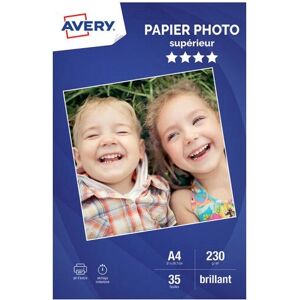 Avery Modell - Weiß Glänzendes Fotopapier A4 - 35 Blätter Avery Modell - Weiß Glänzendes Fotopapier A4 - 35 Blätter