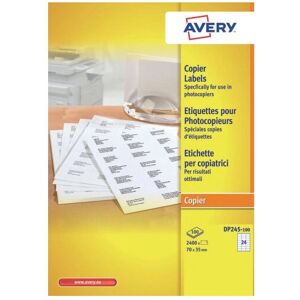 Avery DP245-100 White Self-adhesive Printer Label - Printer Label Avery DP245-100 White Self-adhesive Printer Label - Printer Label