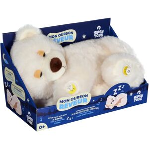Gipsy Toys - Mon Ourson Rêveur - Peluche Interactif - 40 cm - Beige blanc - Publicité Gipsy Toys - Mon Ourson Rêveur - Peluche Interactif - 40 cm - Beige blanc - Publicité