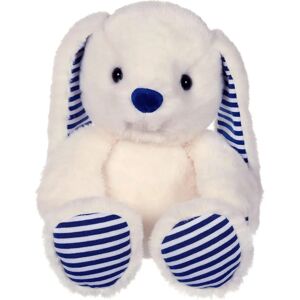 Gipsy Toys - Peluche de Conejo - 24cm - Blanco con Rayas Azules Gipsy Toys - Peluche de Conejo - 24cm - Blanco con Rayas Azules
