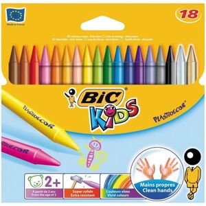 BIC 829771 Giz de Cera - Cores Sortidas para Crianças - 18 pcs BIC 829771 Giz de Cera - Cores Sortidas para Crianças - 18 pcs