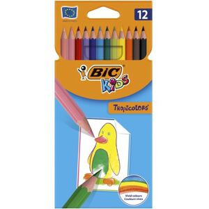 BIC Tropicolors Multicolour Crayons - 12 pcs BIC Tropicolors Multicolour Crayons - 12 pcs