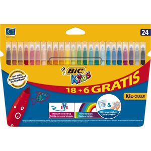 BIC Felt Pen Medium Multicolour - Felt Tip - 24 pcs BIC Felt Pen Medium Multicolour - Felt Tip - 24 pcs
