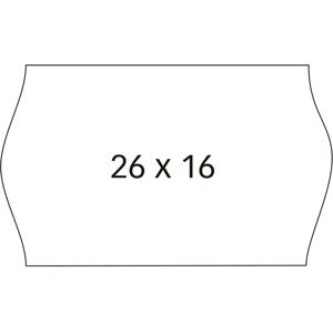 Bílé cenové štítky Apli - 26x16mm 6 Rolí Bílé cenové štítky Apli - 26x16mm 6 Rolí