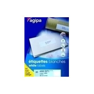 Agipa White Multipurpose 70x37mm Labels - 2400 pcs Agipa White Multipurpose 70x37mm Labels - 2400 pcs