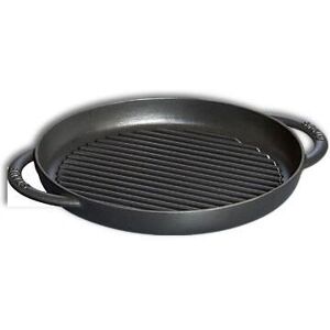 Staub Cast Iron Round Grill Pan - Black - Frying Pan Staub Cast Iron Round Grill Pan - Black - Frying Pan